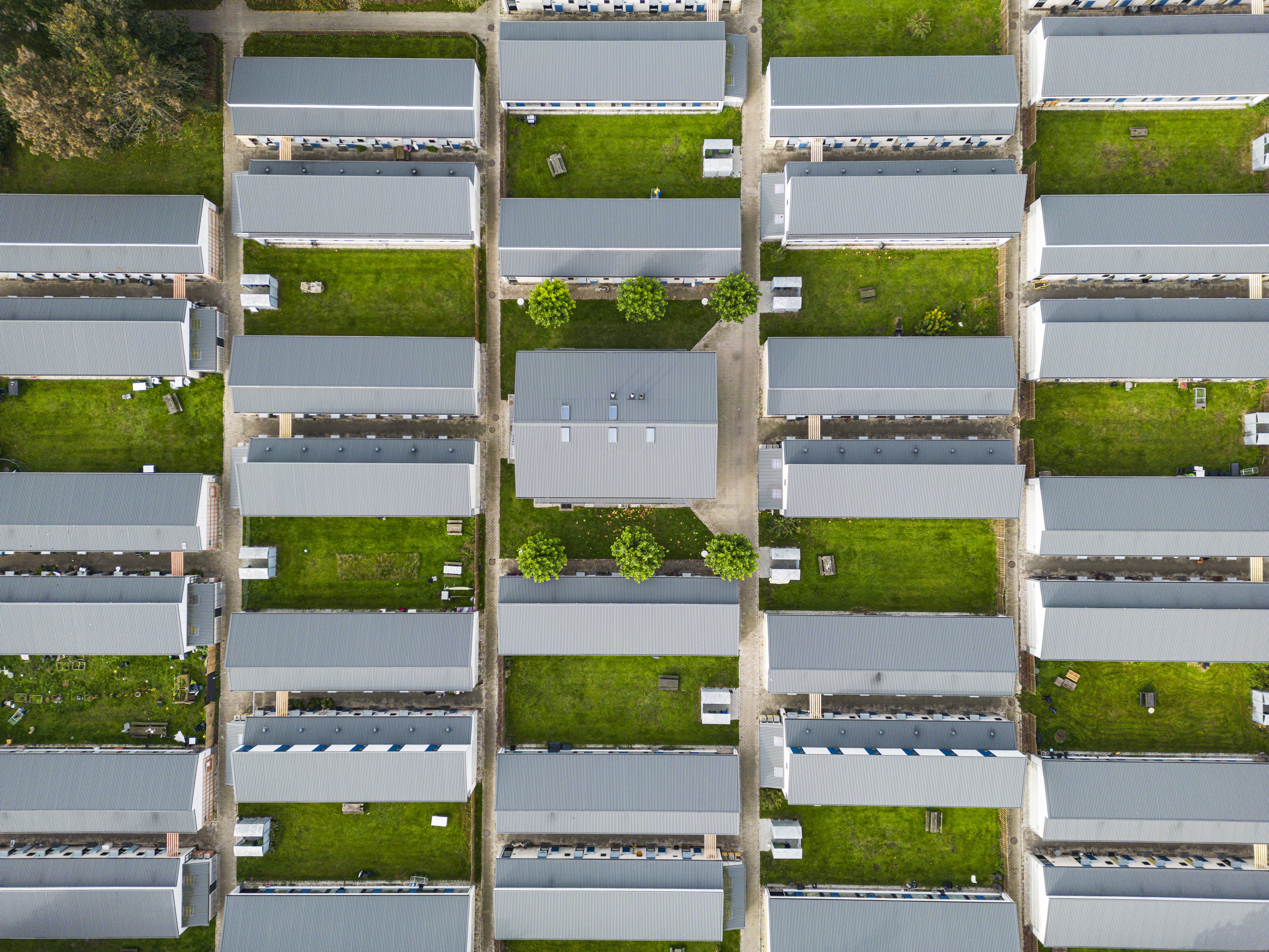 Dronebillede af Morbærhaven